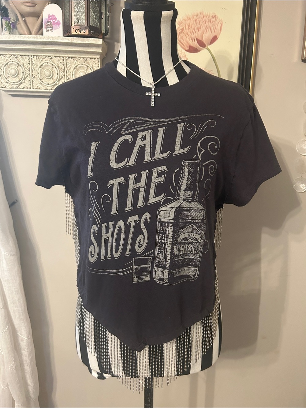 I Call The Shots  Fringe Crop Top - Modish Rebel Sm
